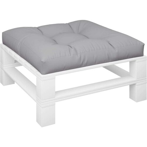 VidaXL Jastuk za palete sivi 70 x 70 x 12 cm od tkanine Slike