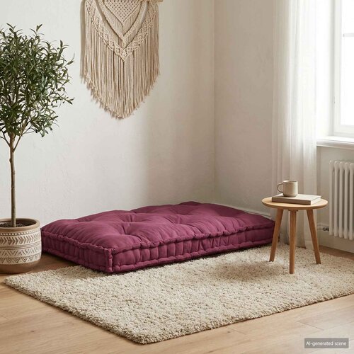  Jastučić za paletni kauč Bordo 120 x 80 x 12 cm Tkanina Cijene