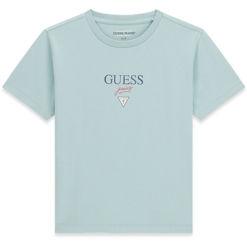 Guess Jeans Majica 'BABY BAKER' mornarsko plava / menta / crvena / bijela Cene