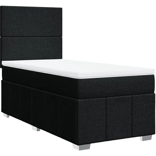 Maison Chic Box spring postelja - Vzmetna postelja z vzmetnico črn 90x190 cm blago SL5027, (21888065) Cene