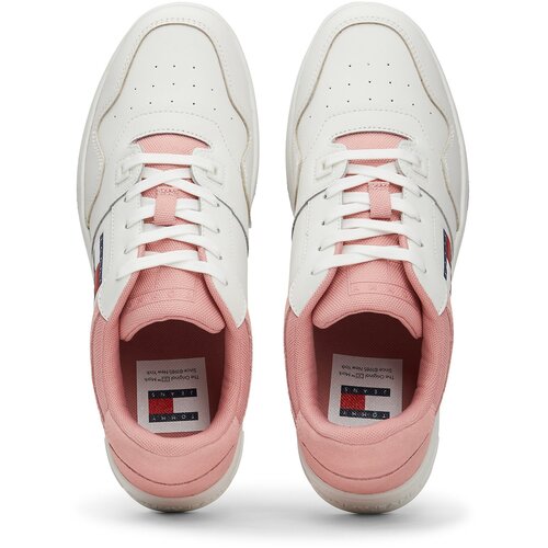 Tommy Jeans Niske tenisice &amp;#039;RETRO BASKET&amp;#039; mornarsko plava / prljavo roza / crvena / bijela Slike