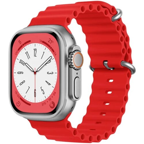 Moye Smart Watch Ocean Strap 44/45/49mm Red Cene