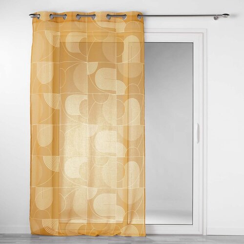 Douceur d intérieur Rumena prosojna zavesa 140x280 cm Esquisse – Cene