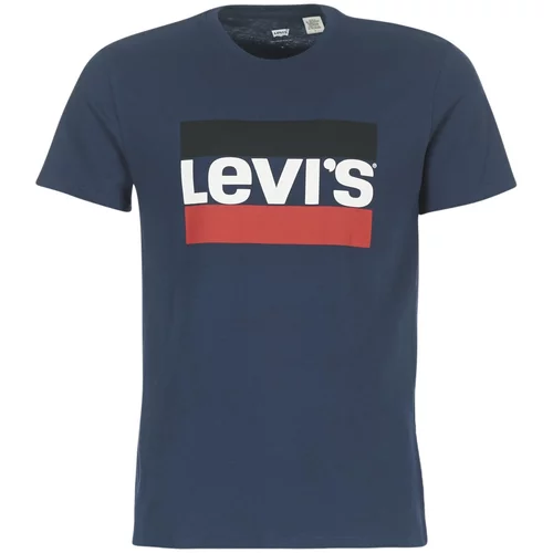 Levi's Majice s kratkimi rokavi GRAPHIC SPORTSWEAR LOGO Modra