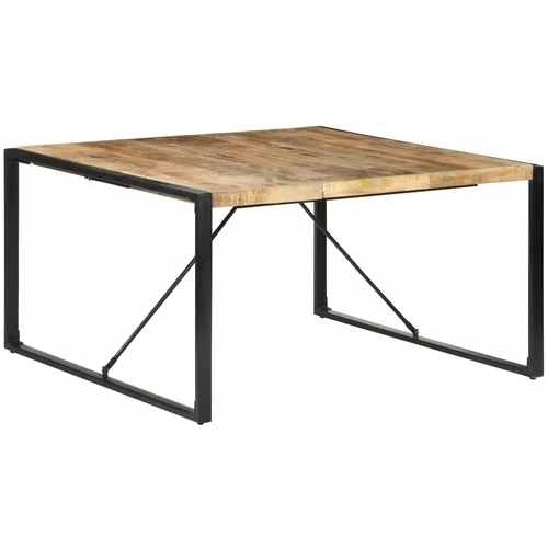  Blagovaonski stol 140 x 140 x 75 cm od grubog drva manga