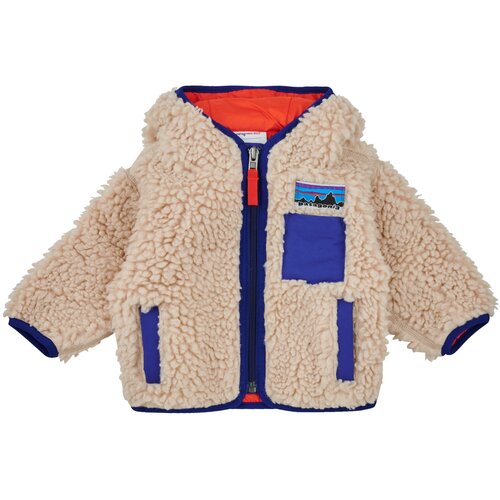 Patagonia Flis BABY RETRO-X HOODY Bež Cene