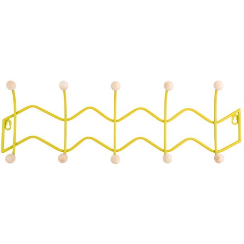 PT LIVING Žuta metalna zidna vje&amp;scaron;alica 61 cm Zig Zag &amp;ndash; Slike