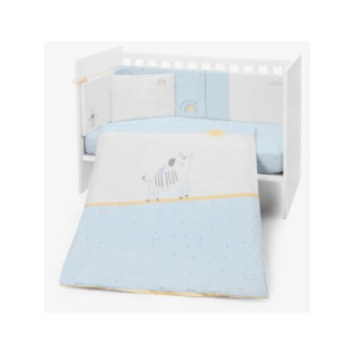 Kikka Boo Posteljina sa ogradicom 6 pcs 60/120 Stripy Friends ( KKB60137 ) Slike