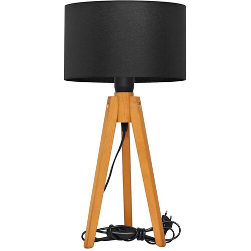  Stona lampa ALBA 1xE27/15W/230V crna/hrast Cene