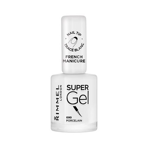Rimmel London Super Gel STEP1 gel lak za nohte 12 ml odtenek 090 Porcelain Cene