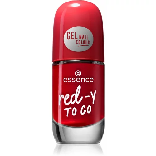 Essence Gel Nail Colour brzosušeći lak za nokte s efektom sjaja 8 ml nijansa 56 Red-y To Go