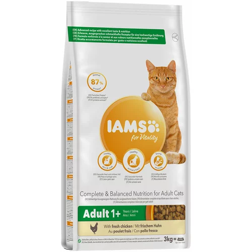 IAMS for Vitality za odrasle mačke s piletinom - 3 kg