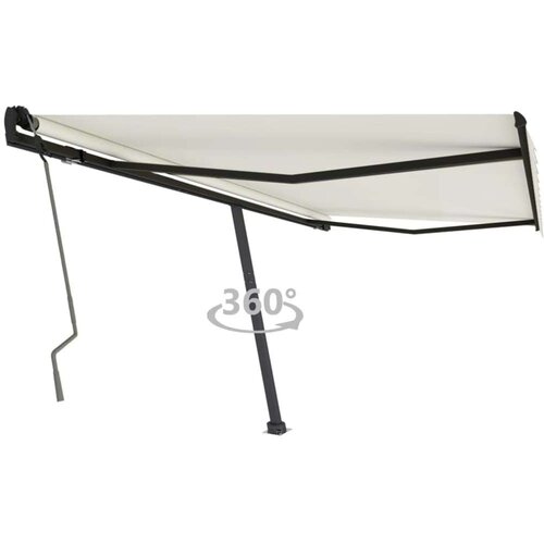  Samostojeća tenda na ručno uvlačenje 400 x 350 cm krem Cijene