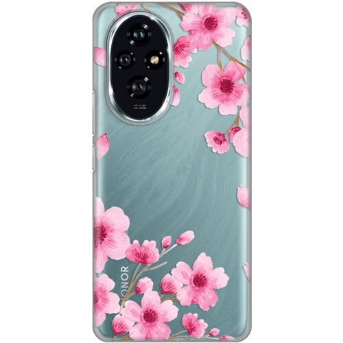  torbica silikonska print skin za honor 200 rose flowers Cene