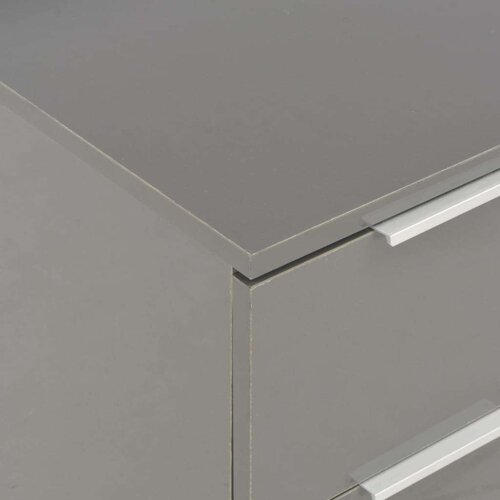 VidaXL Komoda visoki sjaj siva 60 x 35 x 80 cm od iverice Slike