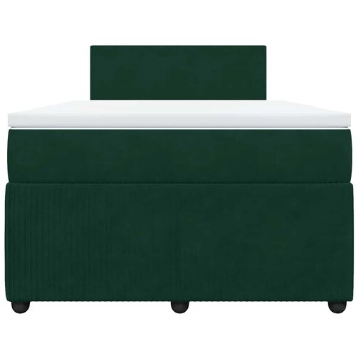 Box spring krevet s madracem tamnozeleni 120x200 cm bar&amp;scaron;unasti Slike