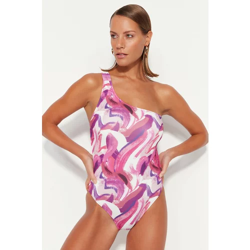 Trendyol Swimsuit - Purple - Floral