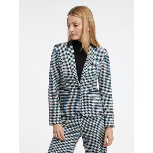 Orsay Black &amp;amp; Blue Women&amp;#039;s Patterned Blazer - Women&amp;#039;s Slike