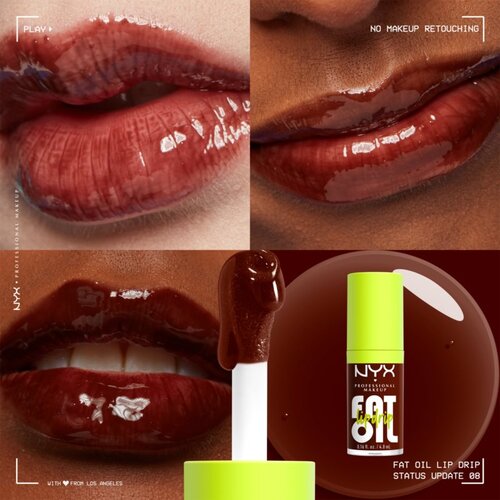 NYX Professional Makeup fat oil lip drip 08 status update sjaj za usne Slike