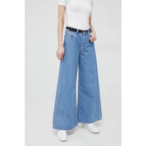 Calvin Klein Jeans Traperice Low Rise Loose za žene, visoki struk