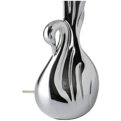 Ellos Home Bijela/u srebrnoj boji stolna lampa od polyresina (visina 53 cm) Swan &amp;ndash; Slike
