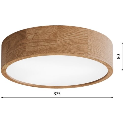  Kupatilsko stropno svetlo CLEO, 3xE27/24W/230V, IP54, prečnik 37,5 cm, hrast Slike