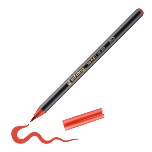 Edding crvena Brush flomasteri E-1340, 1-3 mm ( 08L1340D ) Slike