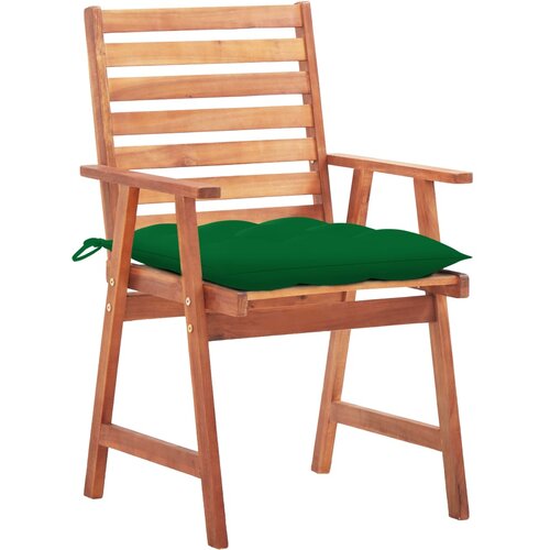 Maison Chic Vrtni jedilni stoli - Stol za vrt 2 kosa z blazinami trden akacijev les JS328, (21877948) Slike