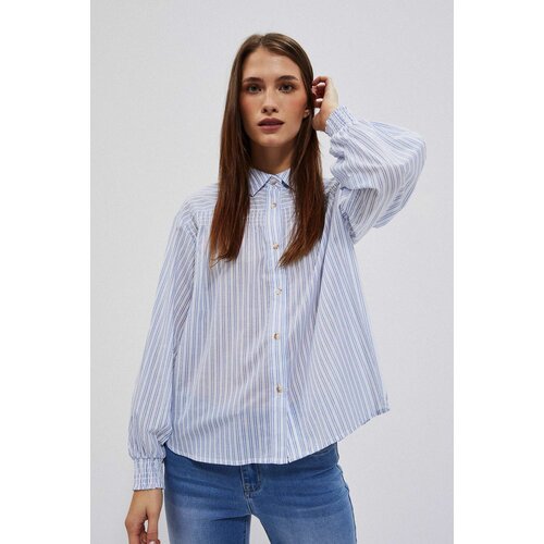 Moodo LADIES SHIRT L-KO-4009 B&amp;Iacute;LO_BLUE Slike