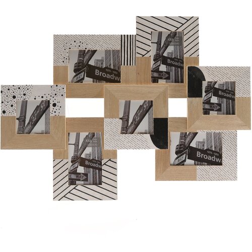 Mhome Boho Chic okvir za sliko 67x50x3cm / za 7 slik / les, (5000198019) Cene