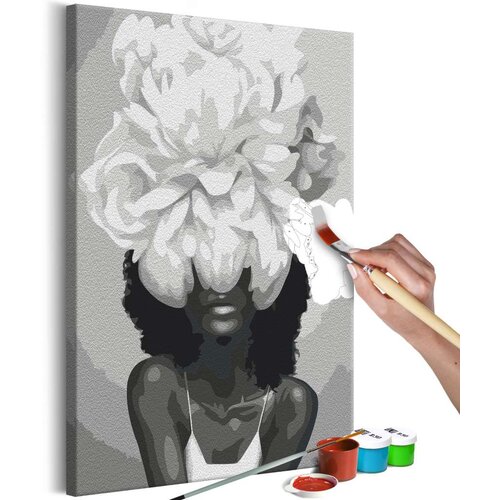  Slika za samostalno slikanje - White Flower 40x60 Slike