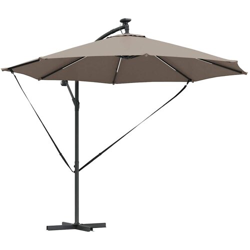  Suncobran Sivo-smeđa 294 x 294 x 248 cm Poliester i aluminij Slike