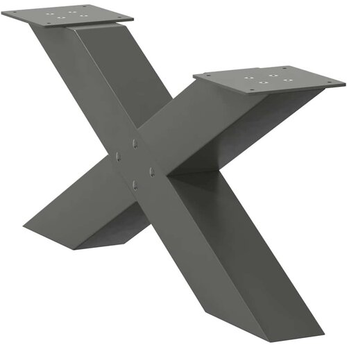  noge za stolić u obliku slova X 2 kom antracit 70x(30-31) cm Slike