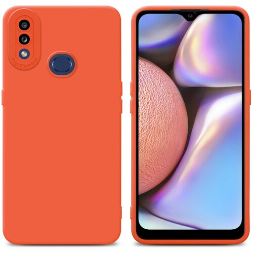 Cadorabo Ohi&scaron;je, združljiv s Samsungom v tekočini Orange - Za&scaron;čitni pokrov iz fleksibilnega silikona TPU, (20603238) Cene