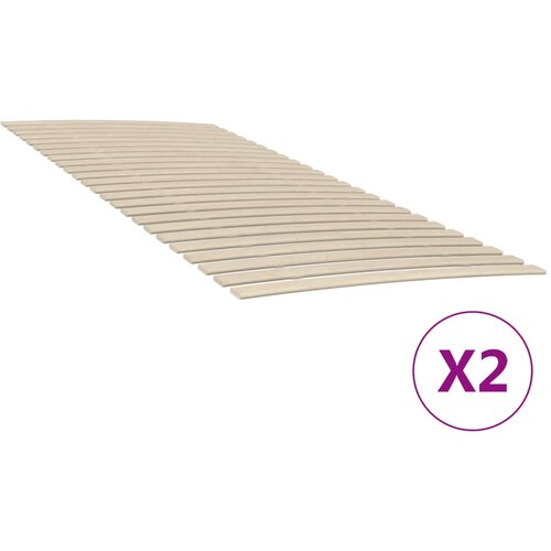 vidaXL Podnice za krevet s 48 letvica 2 kom 90x200 cm Cijene