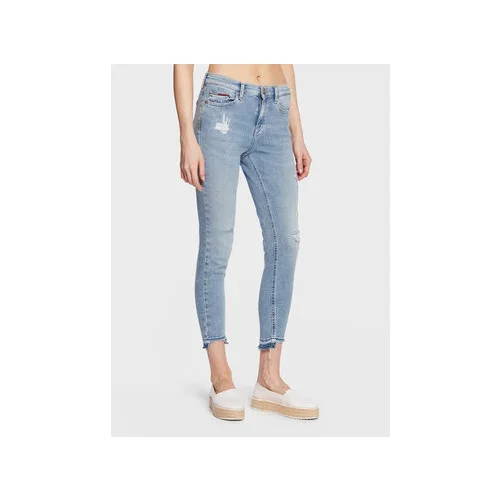 Tommy Jeans Jeans hlače Nora DW0DW14757 Modra Skinny Fit