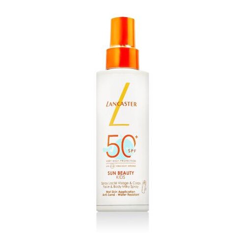 Lancaster Sun Beauty Face &amp;amp; Body Milky Spray SPF50+ vodoodporna za&amp;scaron;čita pred soncem za telo za vse tipe kože 150 ml Slike