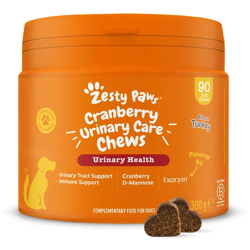 Zesty Paws Urinary Care Chews brusnica - 90 tableta za žvakanje