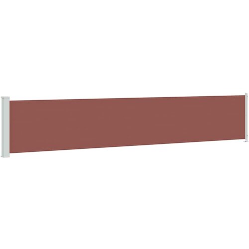  Uvlačiva bočna tenda za terasu 117 x 600 cm smeđa Slike
