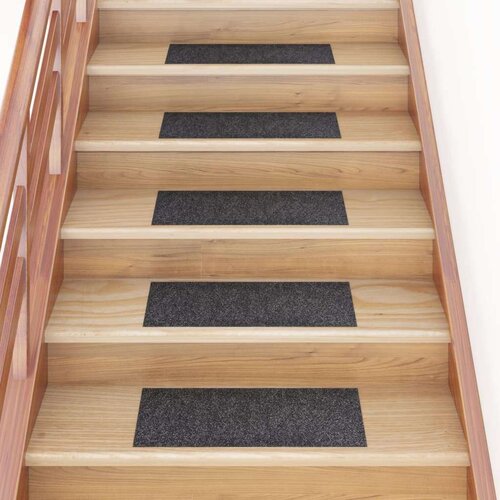 vidaXL samoljepljivi otirači za stepenice 15 kom 60 x 25 cm sivi Cijene