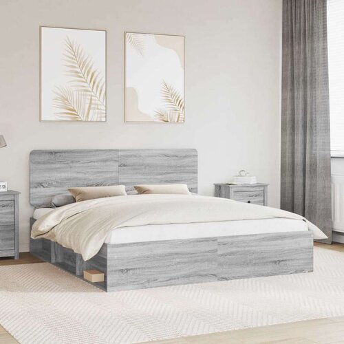  Konstrukcija postelje z vzglavjem Siva Sonoma 180 x 200 cm, (5000102909) Cene