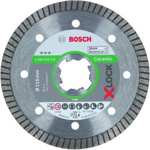 Bosch X-LOCK Best for Ceramic Extraclean Turbo dijamantska rezna ploča 115x22,23x1,4x7 2608615131, 115 x 22,23 x 1,4 x 7 mm Cene