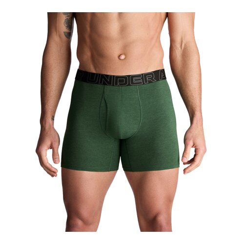 Under Armour UA Performance Cotton 6in 3-Pack Boxerjock, Green Medium Heather - XL, (21592097) Cene