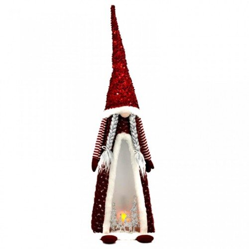  Novogodišnji patuljak Charmed crveni 82 cm Cene