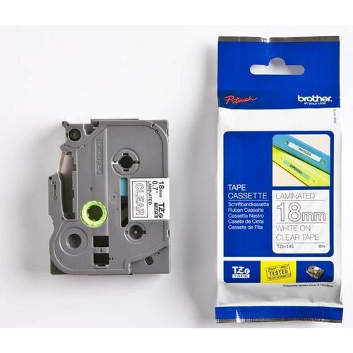  Trak p-touch tze-145 prozoren/bel 18mm BROTHER Cene