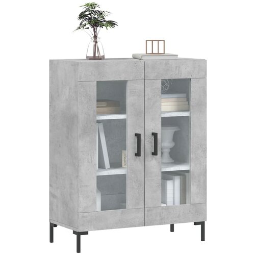  Komoda siva boja betona 69,5x34x90 cm od konstruiranog drva Slike