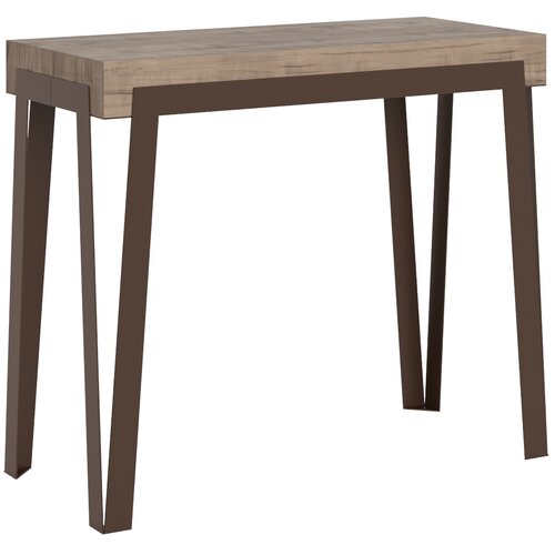 Ityhome 90 x 77 konzolna miza rjava, (20847650) Slike