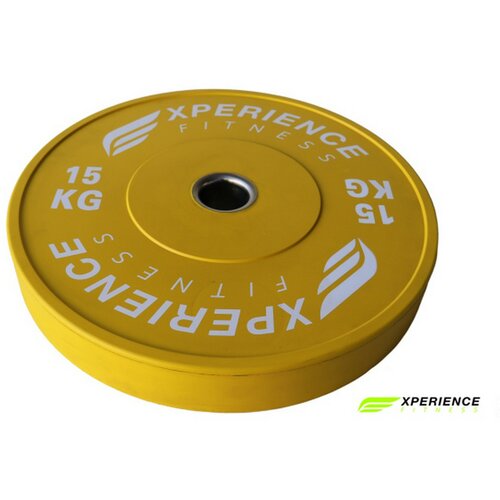 MANIDEA bumper ploče u boji experience fitness 2 x 15 kg žuta Slike