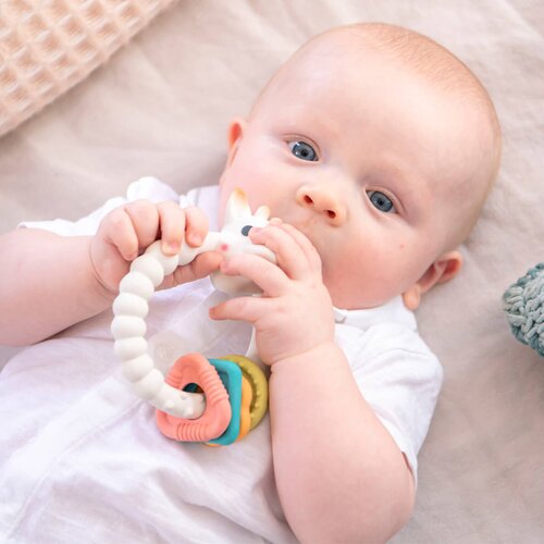 Sophie La Girafe Vulli So&amp;#039;Pure grickalica za bebe Ring 3m+ 1 kom Slike
