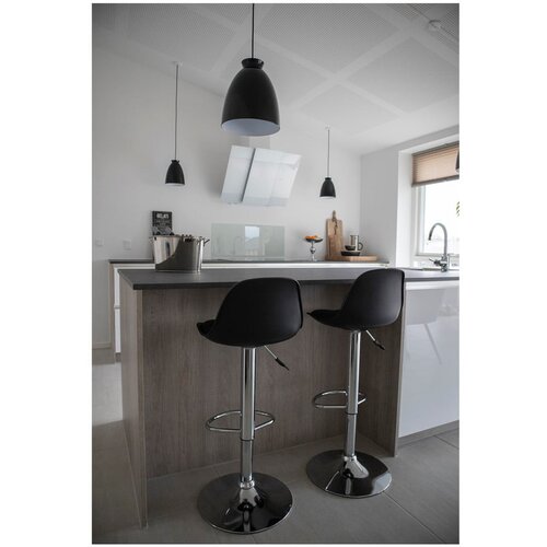 House Nordic Črni vrtljivi barski stoli v kompletu 2 ks 82 cm Trondheim &amp;ndash; Slike